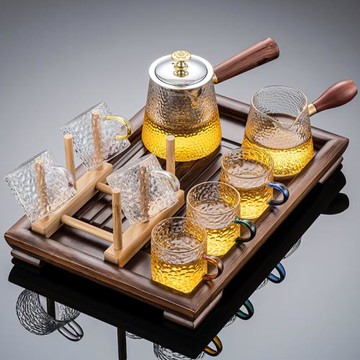 耐熱玻璃功夫茶具套裝家用泡茶壺小套茶杯客廳辦公室會客喝茶日式