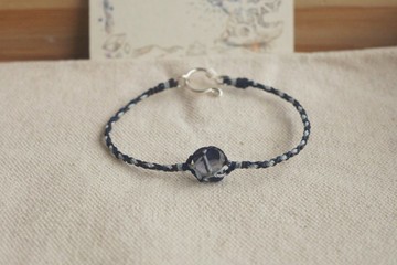 夜的凝視_極簡風蠟繩手環 | 小火龍礦編 |