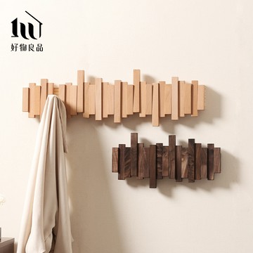 【好物良品】日本實木門後衣帽掛架免釘門板掛勾