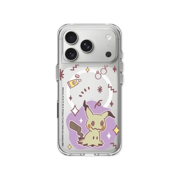 RHINOSHIELD iPhone 17/Air/Pro/Pro Max Clear MagSafe兼容 抗黃化透明防摔磁吸手機殼/保護殼｜寶可夢-暖色-謎擬Q
