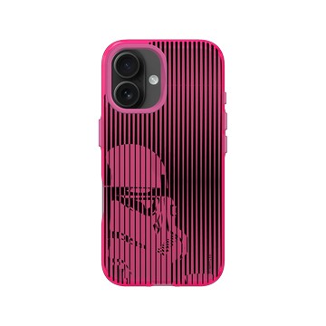 iPhone 16 Clear 粉漾桃 - 迪士尼-星際大戰 Star Wars - 風暴兵-黑白條紋