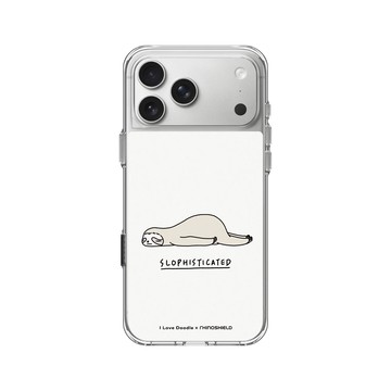 iPhone 17 Pro Max Clear Case（相機按鈕） 透明 - ilovedoodle (Lim Heng Swee) - Slophisticated 樹懶