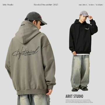［ARKT］ T59 美式字母刺繡 400G 重磅帽t美式 男女同款 秋冬上衣 休閒帽踢 寬鬆帽T 帽踢 連帽衛衣 帽T