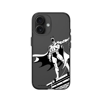iPhone 16 Clear (相機按鈕) 酷墨灰 - Batman 蝙蝠俠 - 漫畫風格