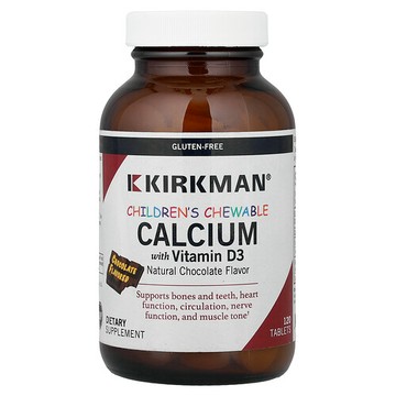 Kirkman Labs, 兒童維生素 D3 鈣咀嚼片，巧克力味，120 片