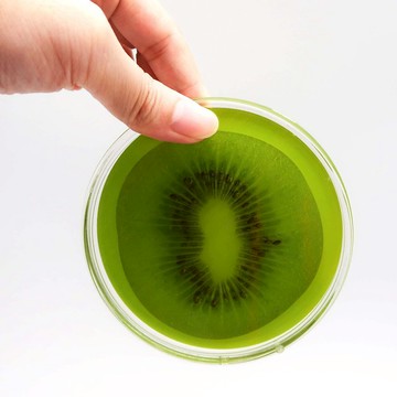 【聖誕節快速出貨】【療癒禮物】水果切片奇異果晶透壓克力杯墊