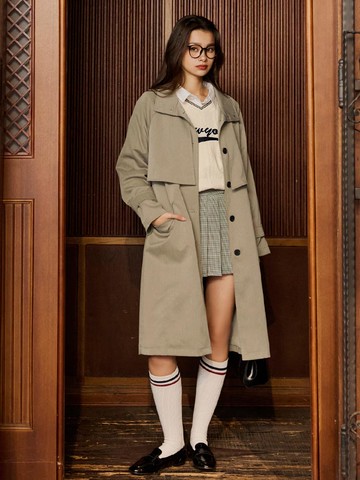 精工質感造型剪裁風衣外套