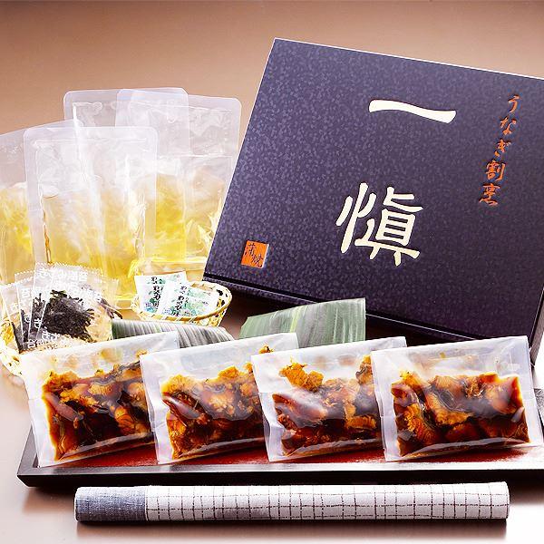 うなぎ割烹「一愼」鰻のひつまぶし4セット〔代引不可〕送料無料