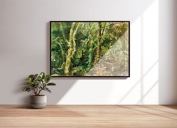 【水彩】綠的節奏1