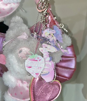 LOVE me or DIE 亮片鑰匙圈套裝