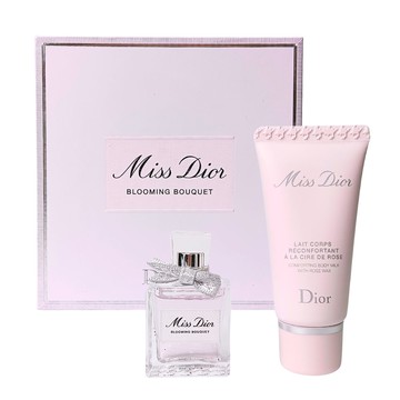Dior 迪奧 Miss Dior 花漾迪奧淡香水精巧兩件禮 (花漾迪奧淡香水5ML 小香+玫瑰潤膚乳液20ML)-(公司貨)