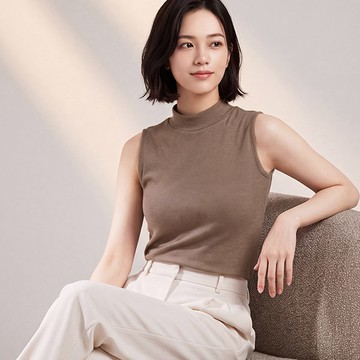 【限時222】美麗諾羊毛小立領針織背心