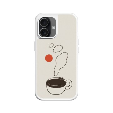 iPhone 17 SolidX 白 - ilovedoodle (Lim Heng Swee) - Coffee Cat: 窩最溫暖