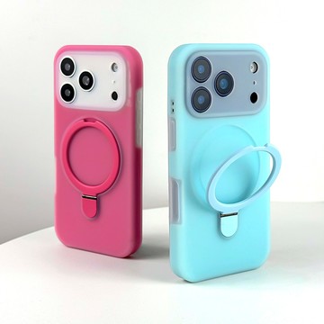 蘋果17手機殼新天藍固定支架iphone17promax果凍精孔16pro新款15防摔膚感14高級感13時尚小衆Air