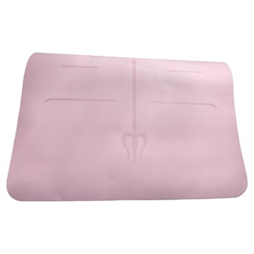 AMYUP 小鮮肉媽咪寶貝生活館 環保TPE正位線瑜珈墊 183cm*61cm  高密度材質 避震效果出色  183 x 80 x 0.6cm  淡粉色  1個