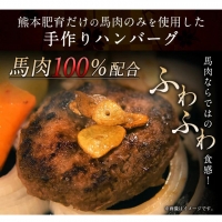 手作りハン馬ーグ 100g×10個 馬肉100%配合！ハンバーグ たっぷり 冷凍 お中元 肉 お手軽 お取り寄せ《30日以内に順次出荷(土日祝除く)》