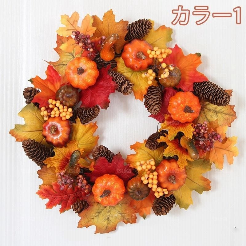 リース ハロウィン Halloween 花 秋 手作り クリスマス 飾り付け