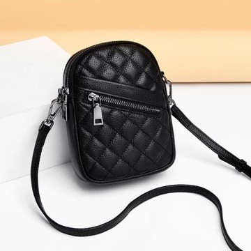 真皮手機包女斜挎迷你小包高級感2025新款小巧輕便兩層放手機小包