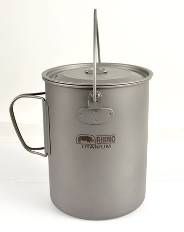 【【蘋果戶外】】犀牛 Rhino KT-81 超輕鈦合金吊鍋 1550ml 附鍋蓋 折疊手把 附黑色收納袋