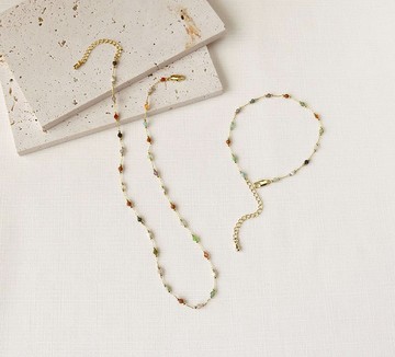 【精選套組】天然石項鍊手鍊套組