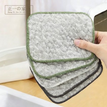 雙面銀絲抹布 乾濕兩用抹布 鋼絲洗碗布 鋼絲抹布 廚房抺布 洗碗布 不沾油抹布 百潔布 鋼絲抹布 銀絲抹布 正一家居