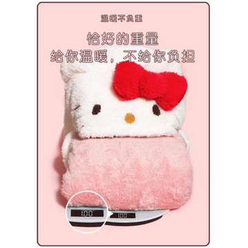 hellokitty睡衣女秋冬季珊瑚絨加絨加厚浴袍可愛冬天睡袍長款套裝