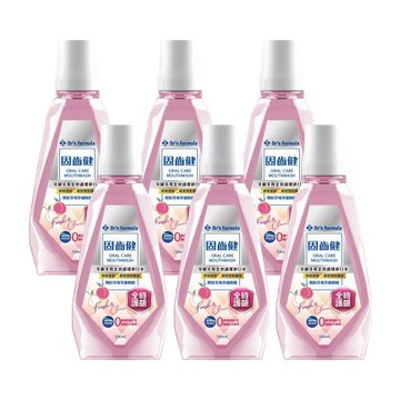 《台塑生醫》Drs Formula固齒健牙齦牙周全效護理漱口水(淡雅白桃)500ml(6罐/組)