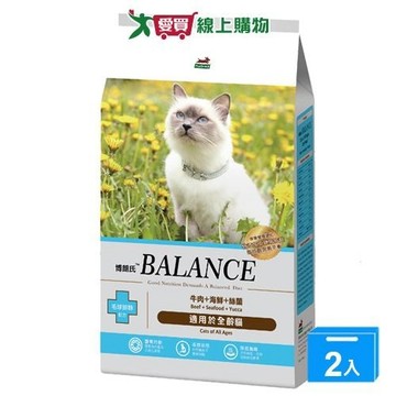 博朗氏-全齡貓貓糧1.5KG【兩入組】【愛買】