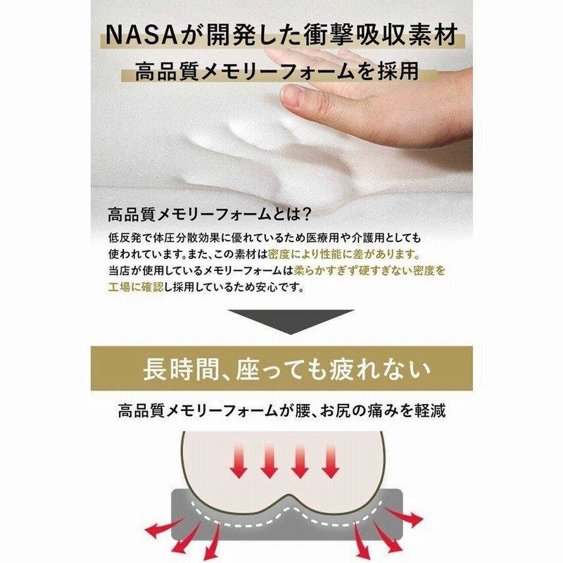 長時間運転でもお尻が痛くならないシートクッション 車 低反発 通気性 シート クッション カーシートクッション 運転席 在宅勤務 座布団 通販 Lineポイント最大get Lineショッピング
