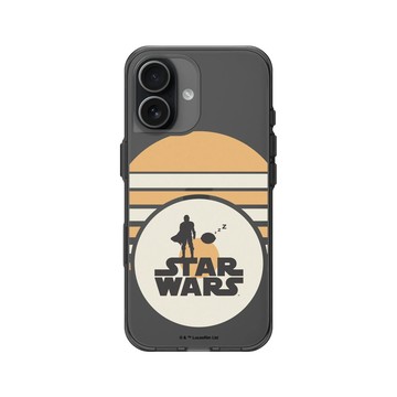 iPhone 17 Clear (相機按鈕) 酷墨灰 - Star Wars - The Mandalorian - 復古印刷