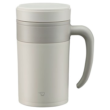 ZOJIRUSHI 象印 不鏽鋼真空保溫馬克杯 SE-KAE48-WZ  米白色  480ml  1個