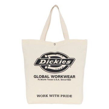 【DICKIES】16826300-80 日本限定 TC CANVAS TOTE BAG 托特包 / 肩背包 (黑字)