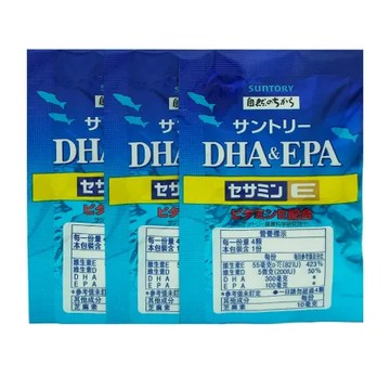 *即期2026.02* Suntory  三得利 魚油 DHA&EPA+芝麻明E 隨身包30包
