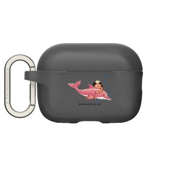 AirPods Pro 2 AirPods Case 黑 - 幾米 Jimmy Liao - 世界別為我擔心-粉紅海豚