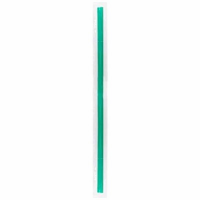 カラフルストローミディアム（個別包装）500本セット0.7×21cm／ミント