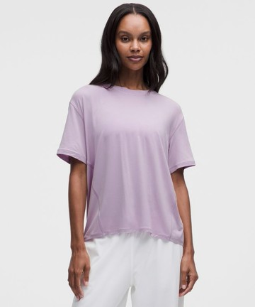 SilkyAppeal Tie-Back Short-Sleeve Shirt Size 2XS