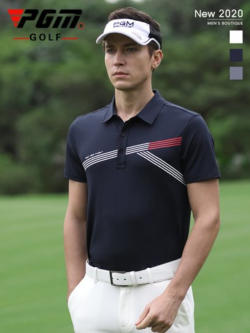 PGM 夏季新款 高爾夫服裝 男士短袖t恤 透氣速干 男裝衣服