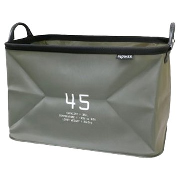 日本 SLOWER 防水收納提籃 95L  橄欖綠  1個