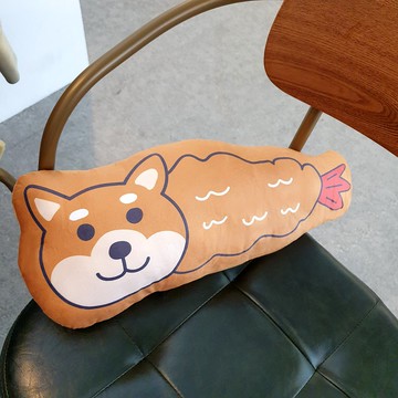 柴犬炸蝦 抱枕 午睡枕