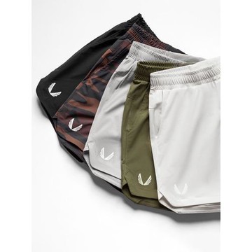 夏季美式籃球短褲男冰絲速干寬松健身褲子反光印花夜跑五分運動褲