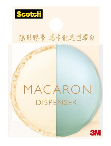 隱形膠帶 3M 810MD-3 【香草薄荷】馬卡龍造型膠台 ( 19mm x 7.6M )  粉綠色