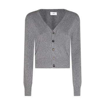 Ami Paris - Grey Wool Knitwear