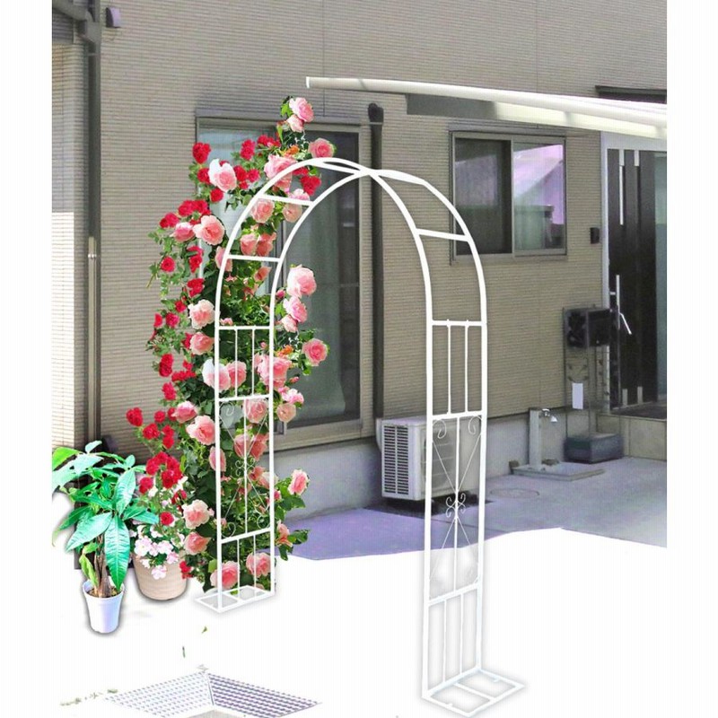 ドームアーチコネクションR45 W1600×H2400 アーチ バラ 薔薇 ローズアーチ アイアン 園芸 庭 花 屋外 diy ガーデニング用品 園芸用品 通販