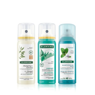 KLORANE 蔻蘿蘭官方直營 乾洗髮50ml(澎鬆/涼感/根源控油 任選)
