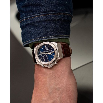 下單即贈品牌籃球　CEO TECH系列 全鋼藍面計時碼錶