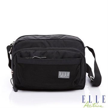 【ELLE Active】Fish Net 漁網系列 -側背包/斜背包-小(黑色)
