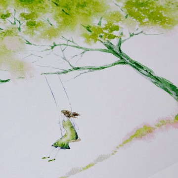 【微瑕特惠】【福利品】綠樹下的約定- 臥室掛畫/簡約風/北歐掛畫