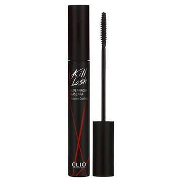 Clio, Kill Lash，超防水睫毛膏，02 Volume Curling，0.24 盎司（7 克）
