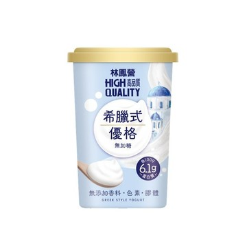 【冷藏】林鳳營精品優格_希臘式優格(無加糖)_400g