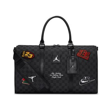Nike 行李袋 Jordan Monogram 黑 滿版 旅行包 喬丹 JD2543011AD-001